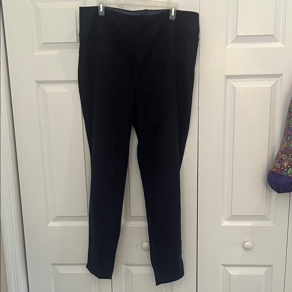 Women with Control Blue soft suede Leggings